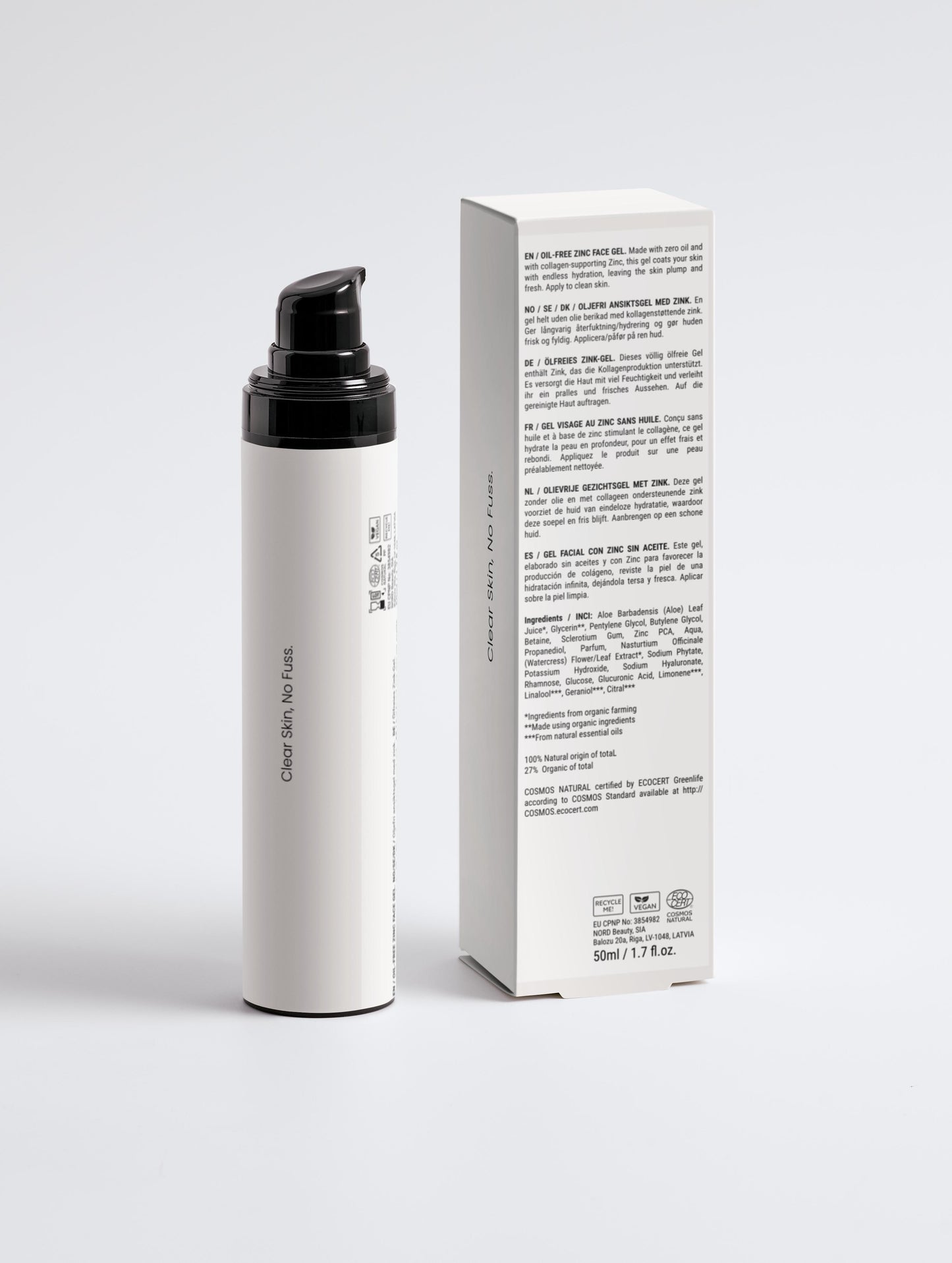 Oil-Free Zinc Face Gel for Men