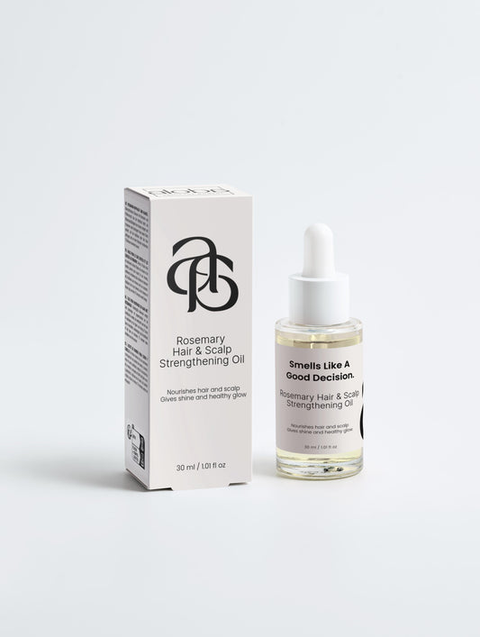 aloba Rosmarin-Haar- und Kopfhautöl, 30 ml, mit Flasche und Verpackung