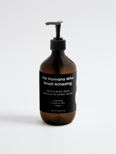 Hand and body wash, Patchouli &amp; Amber Vanilla