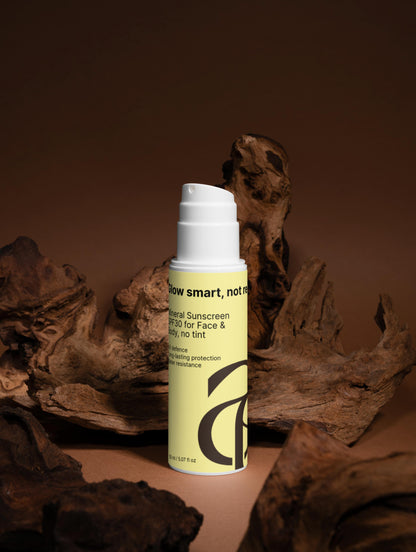 Mineral Sunscreen SPF30 for Face & Body, no tint