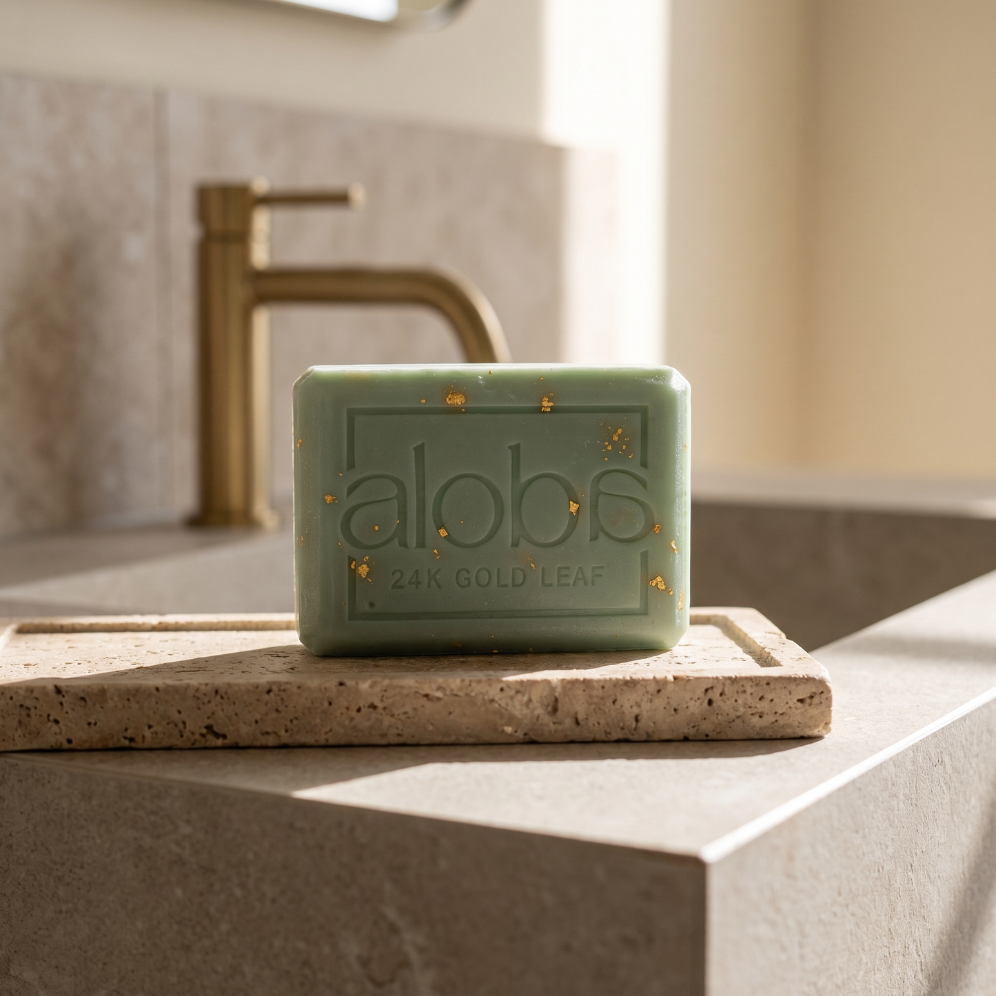 🌿 Aloba 24K Gold Rosemary Soap