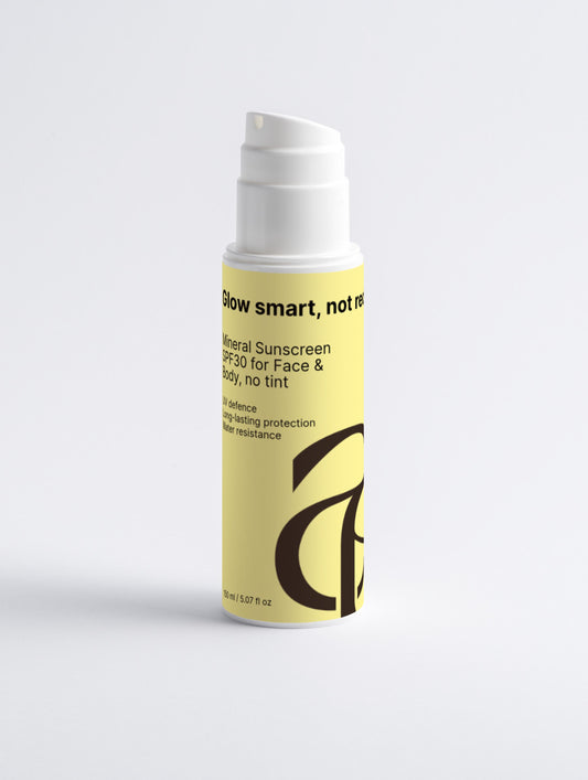 Mineral Sunscreen SPF30 for Face & Body, no tint