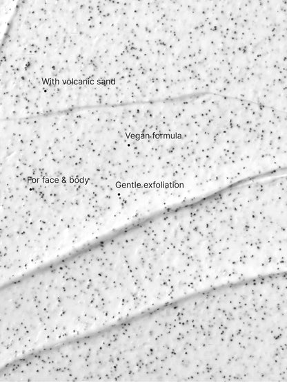 Gesichts- und Körperpeeling mit Vulkansand